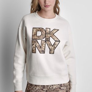 SNAKE PRINT LOGO SWEATSHIRT
