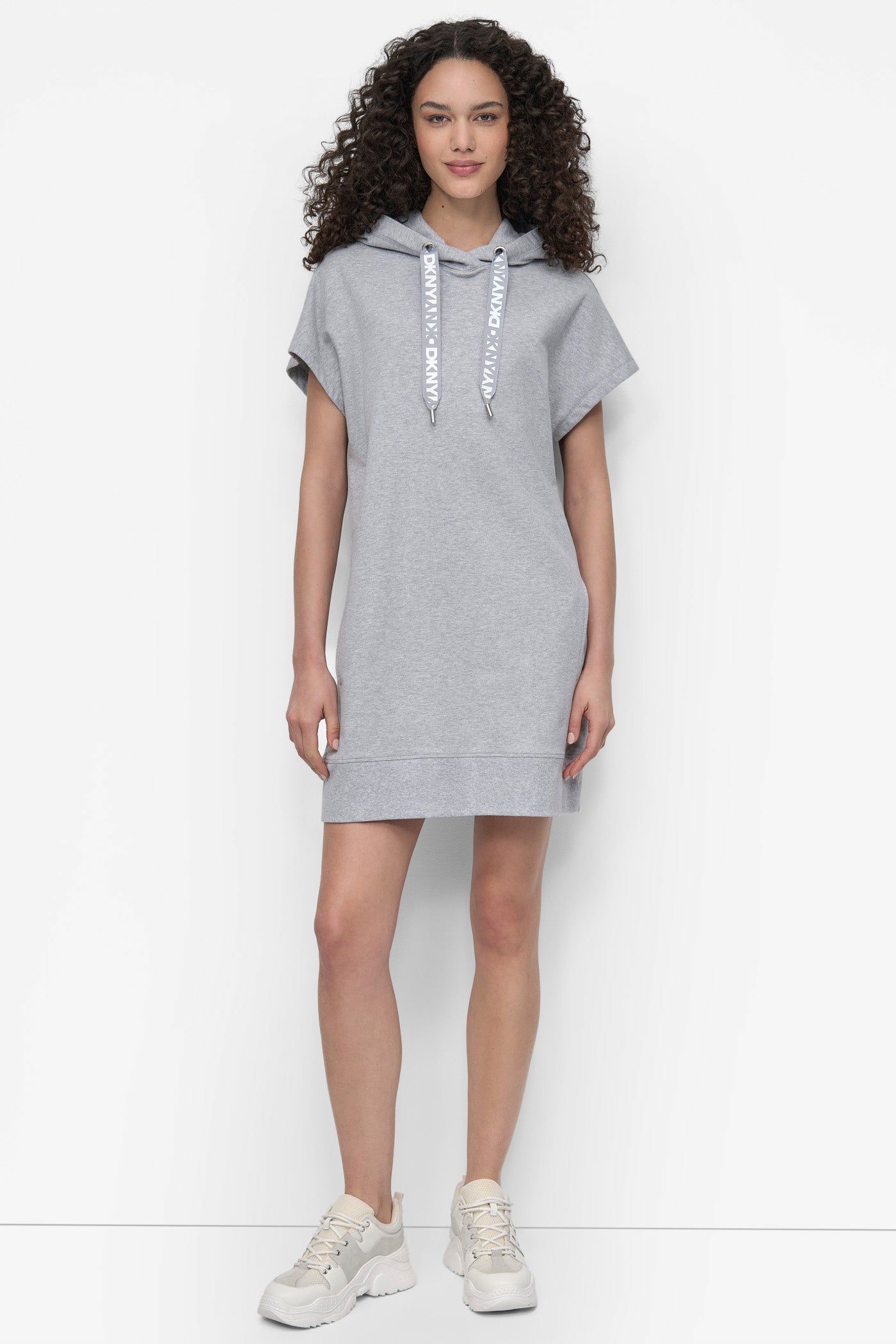 TWO TONE LOGO DRAWCORD SNEAKER DRESS - Image 4