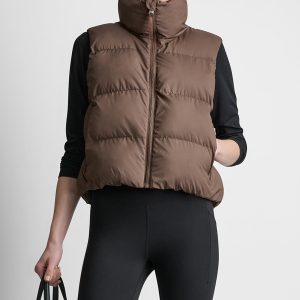 MOCK NECK PUFFER VEST