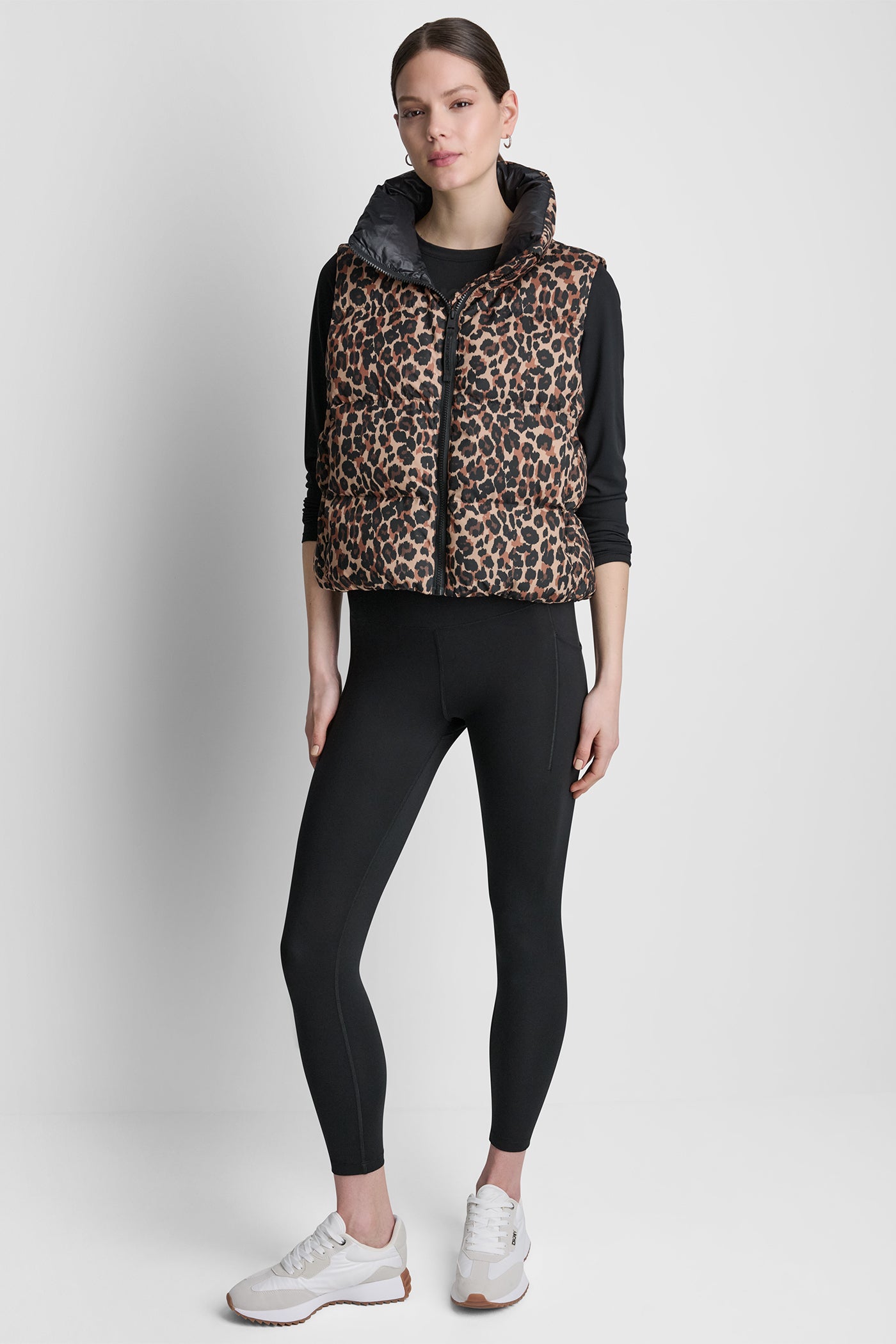 PRINTED MOCK NECK VEST - Image 5
