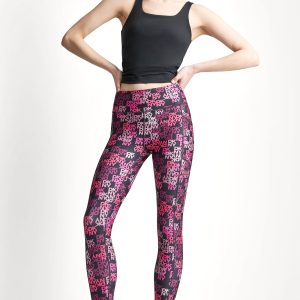 HIGH-RISE LOGO-JACQUARD 7/8-LENGTH ELEVATE LEGGING