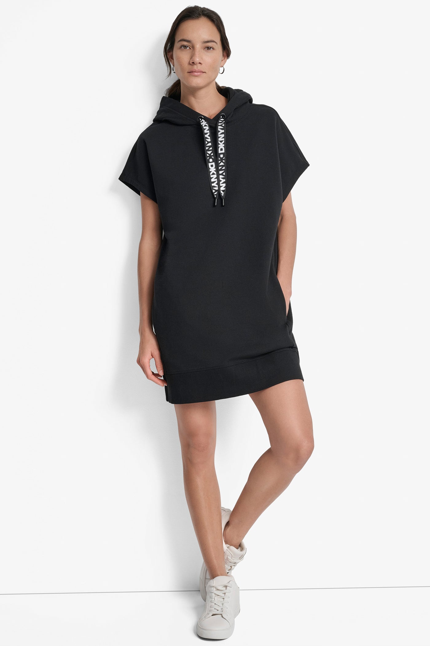TWO TONE LOGO DRAWCORD SNEAKER DRESS - Image 5