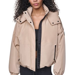 OVERSIZED LOGO HOODED JACKET
