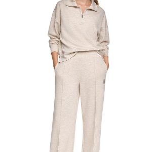 HIGH-RISE PINTUCKED WIDE-LEG PANT