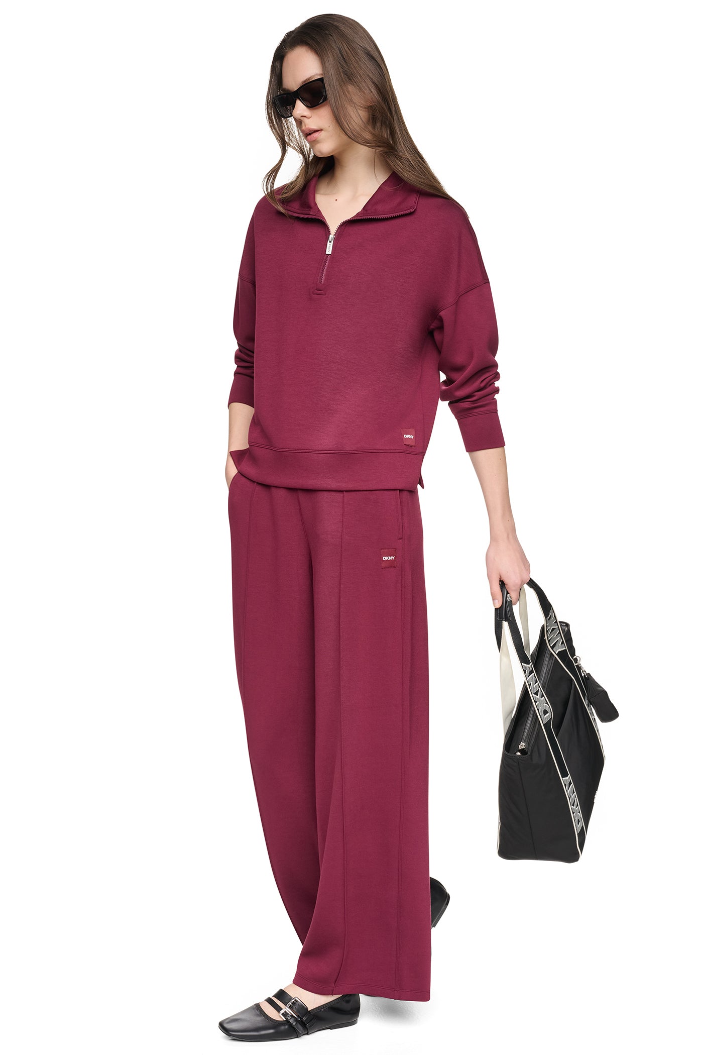 HIGH-RISE PINTUCKED WIDE-LEG PANT - Image 5