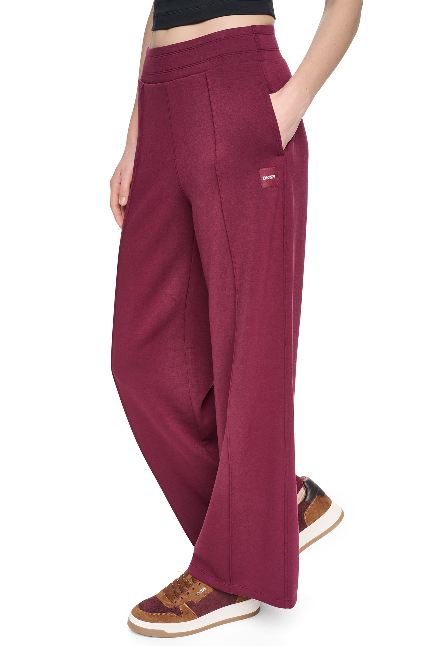 HIGH-RISE PINTUCKED WIDE-LEG PANT - Image 4