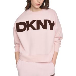 FLOCKED VARSITY LOGO SWEATSHIRT