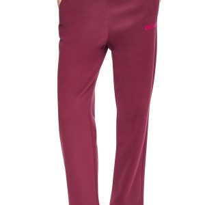 HIGH RISE FLOCKED LOGO RELAXED PANT