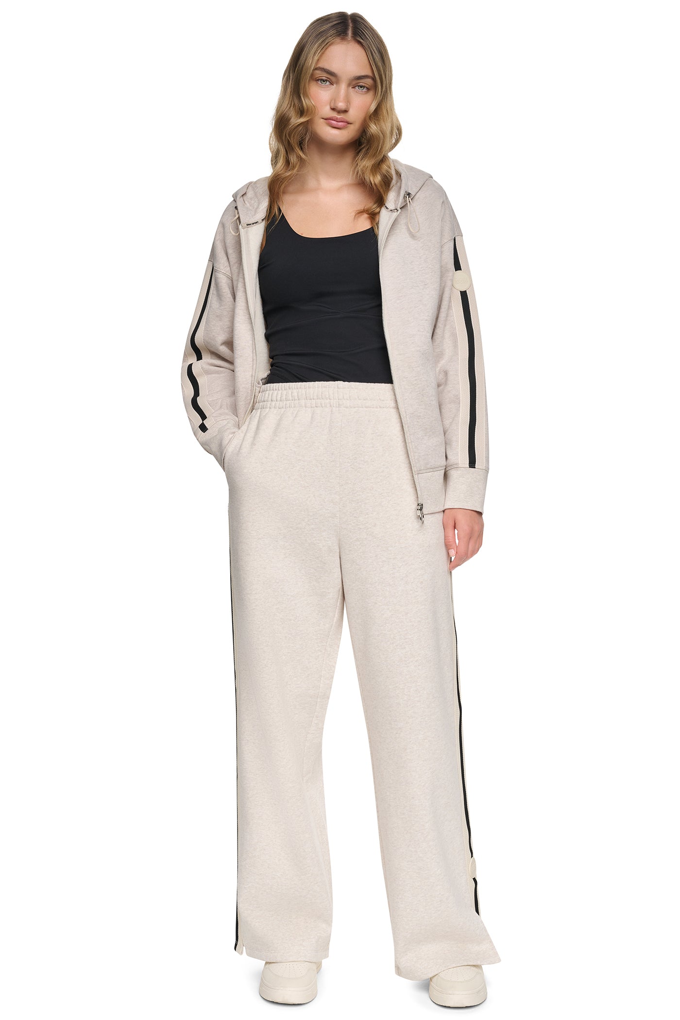 HIGH-RISE STRAIGHT LEG TRACK PANT - Image 2
