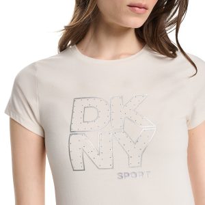 CRYSTAL METALLIC LOGO BABY TEE