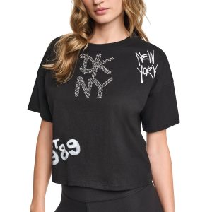 GRAFFITI RHINESTONE LOGO TEE