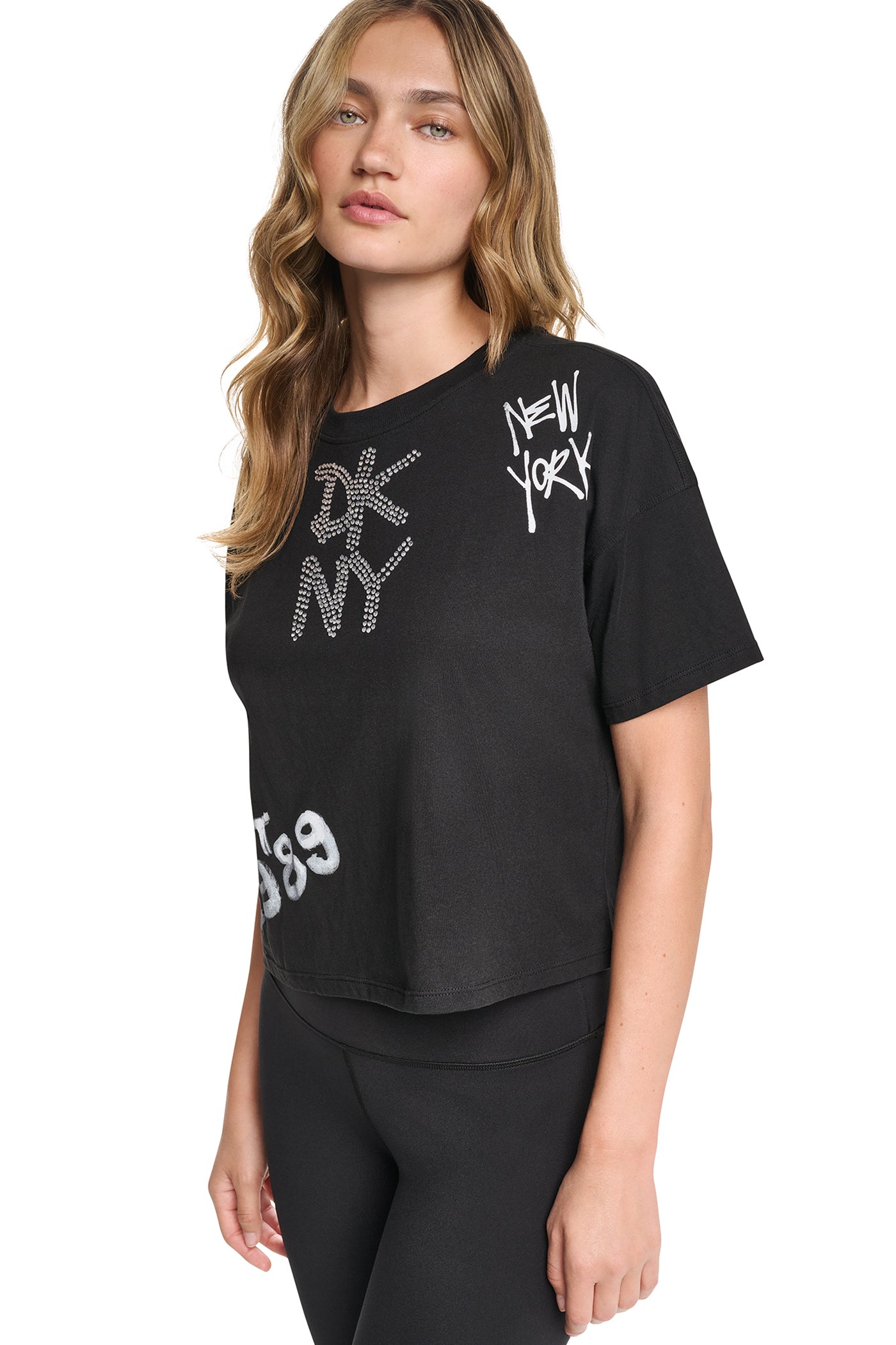 GRAFFITI RHINESTONE LOGO TEE - Image 4