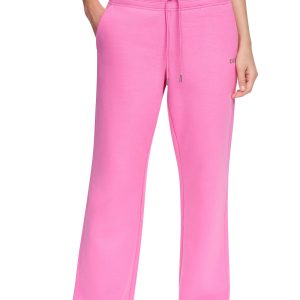 METALLIC BUBBLE HIGH-RISE STRAIGHT LEG PANT