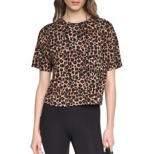 CROPPED ANIMAL PRINT TEE
