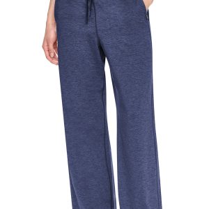 MID-RISE SPACEDYE WIDE-LEG PANT