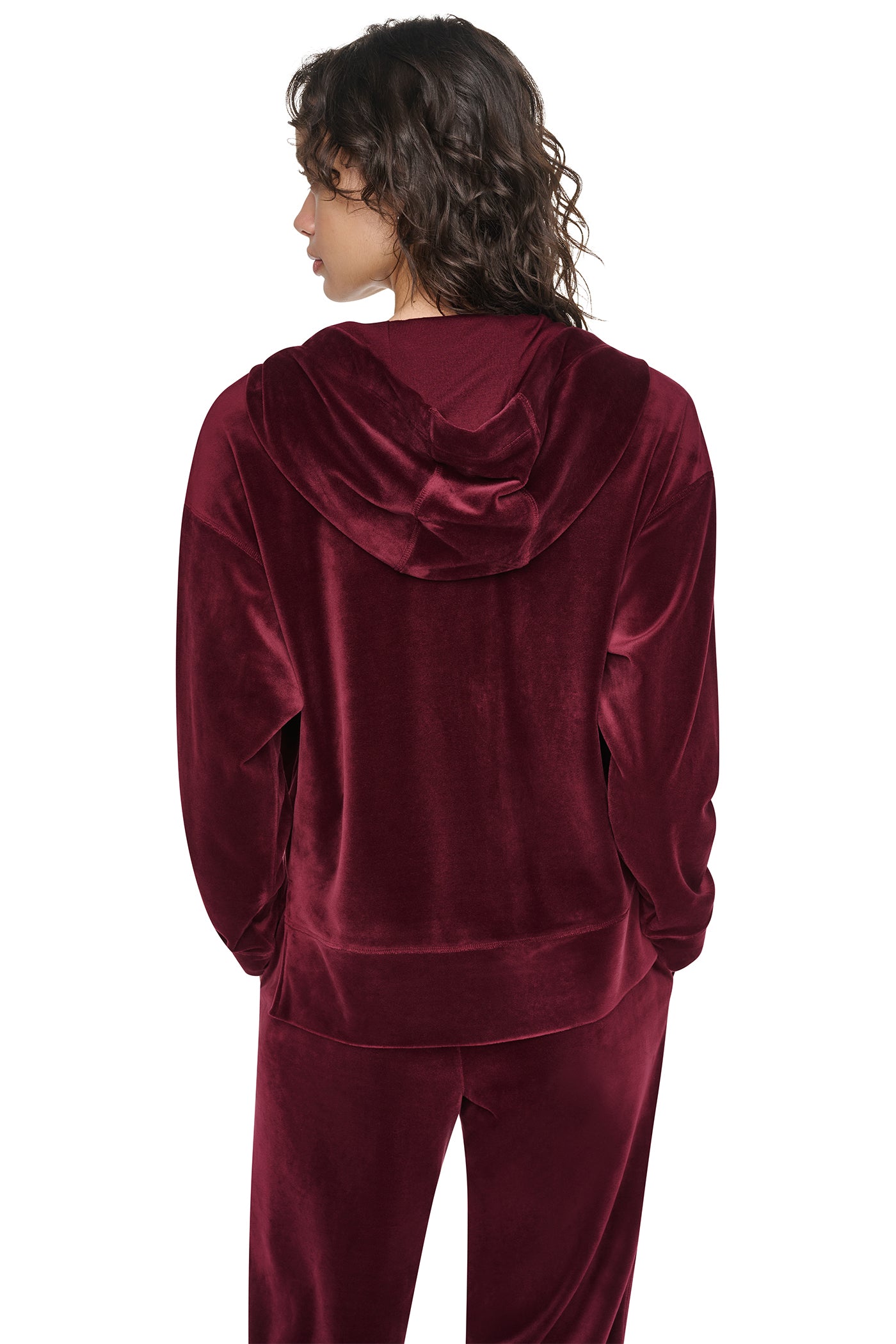 VARSITY VELOUR RHINESTONE LOGO FULL ZIP HOODIE - Image 3