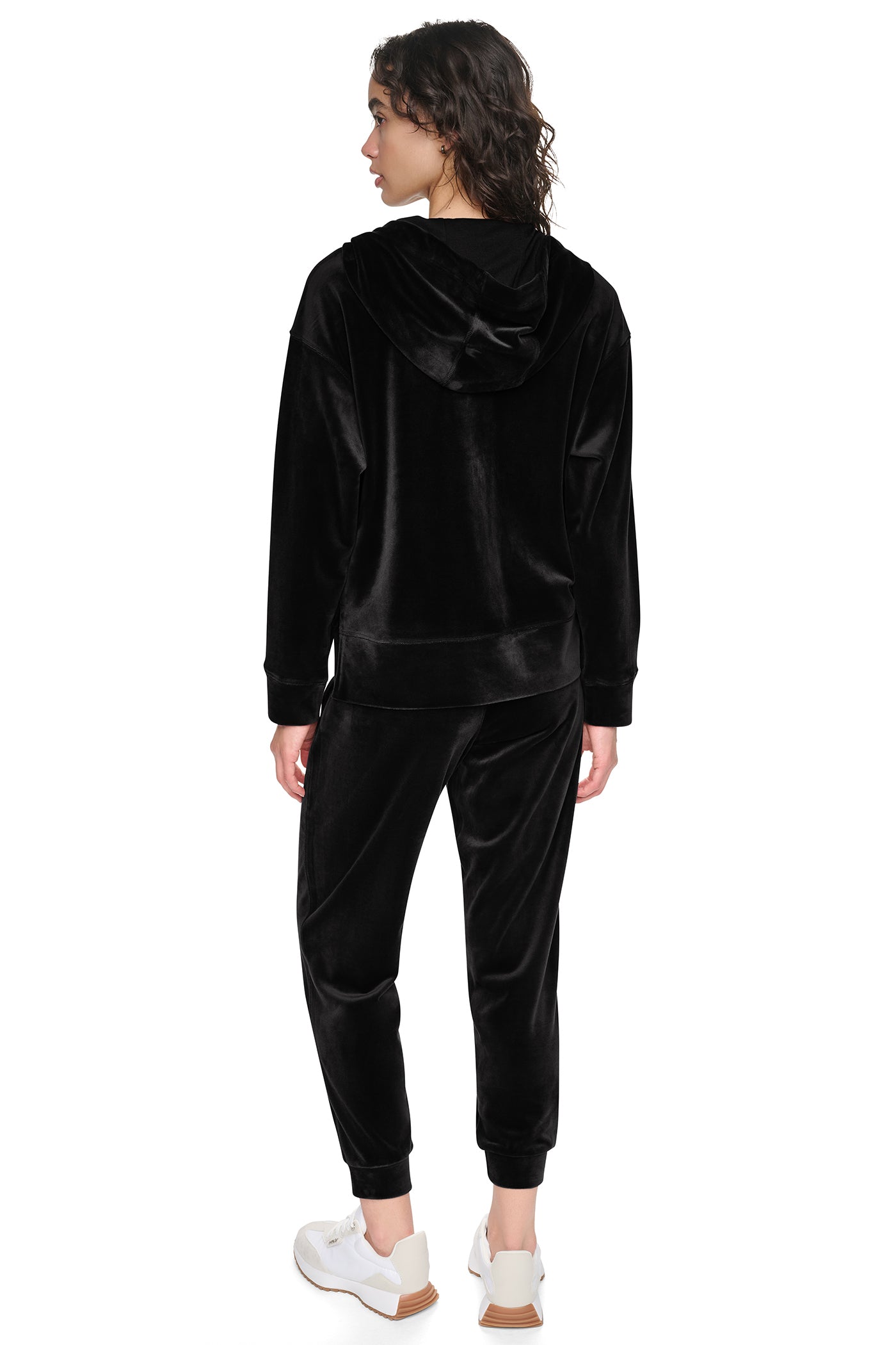 VARSITY VELOUR RHINESTONE LOGO FULL ZIP HOODIE - Image 6