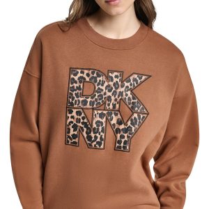 ANIMAL PRINT LOGO SWEATSHIRT