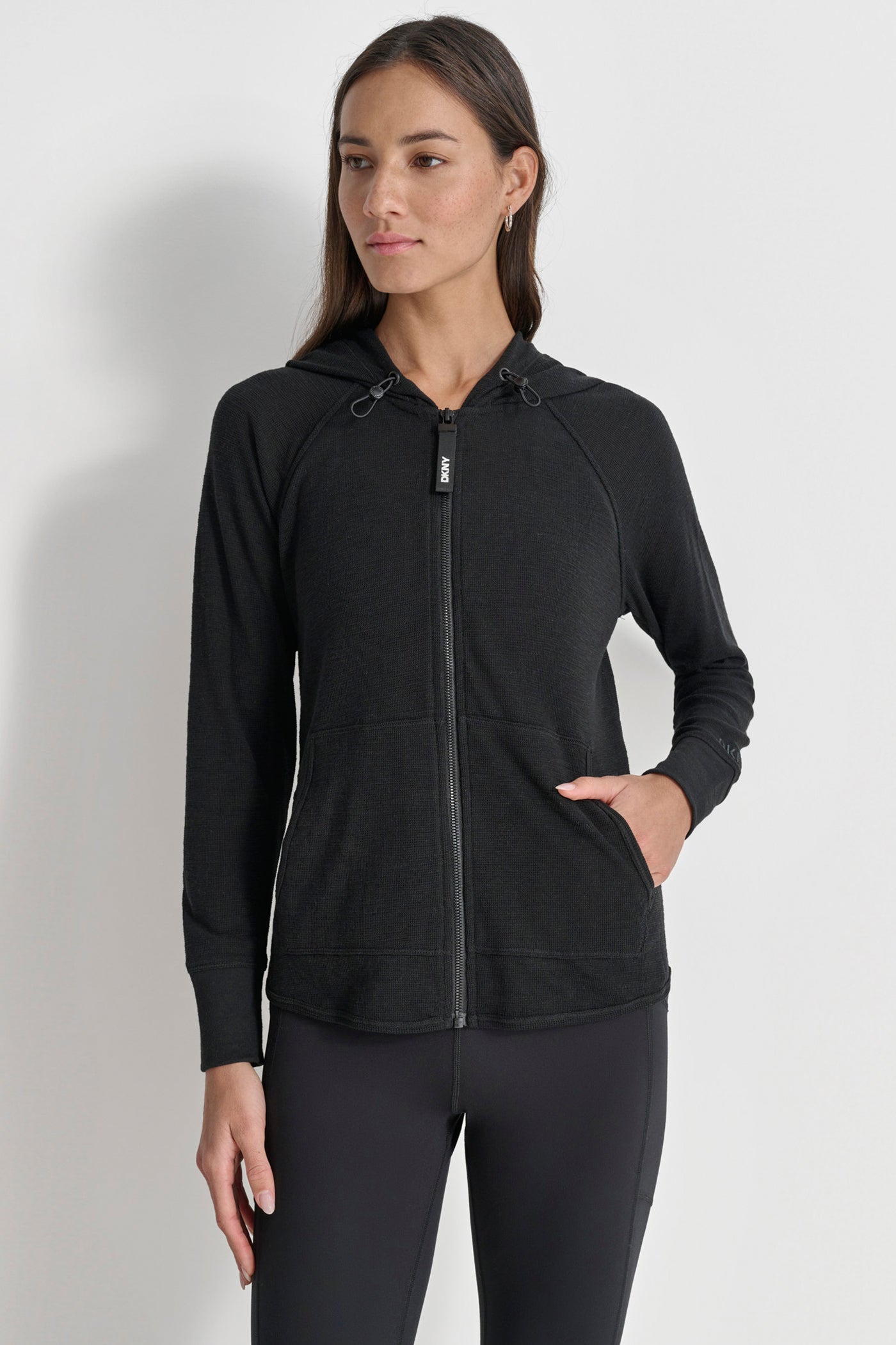 COTTON-BLEND SLUB WAFFLE-KNIT HOODIE - Image 6