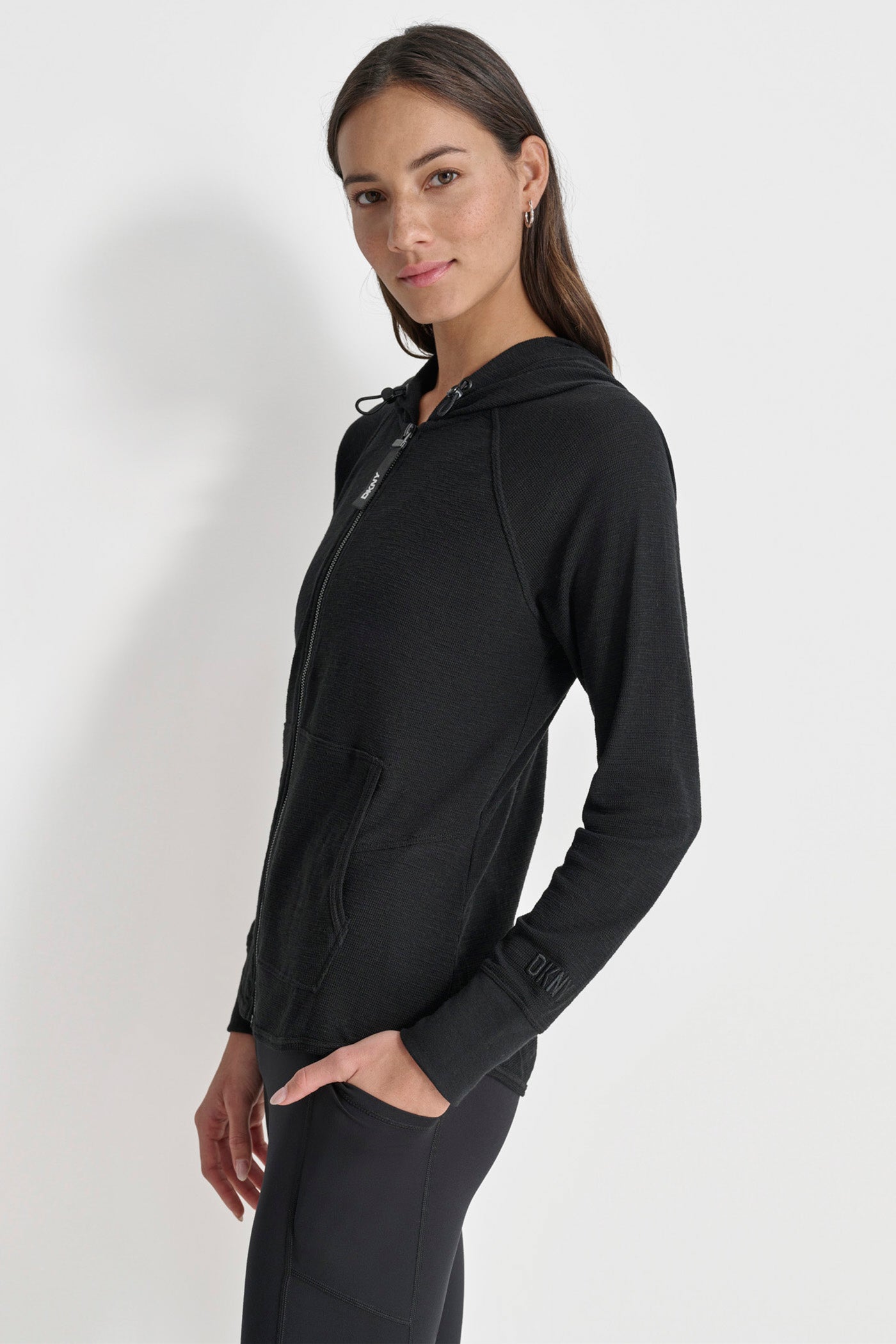 COTTON-BLEND SLUB WAFFLE-KNIT HOODIE - Image 4
