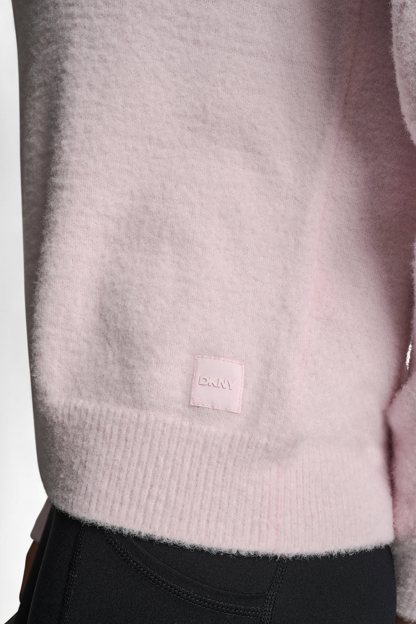 FEATHER YARN HOODIE WITH DRAWCORD AND TONAL LOGO - Image 5