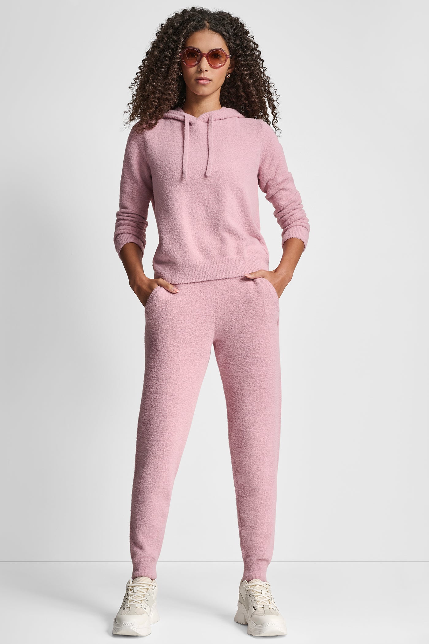 FEATHER YARN JOGGER WITH POCKETS AND TONAL LOGO - Image 6