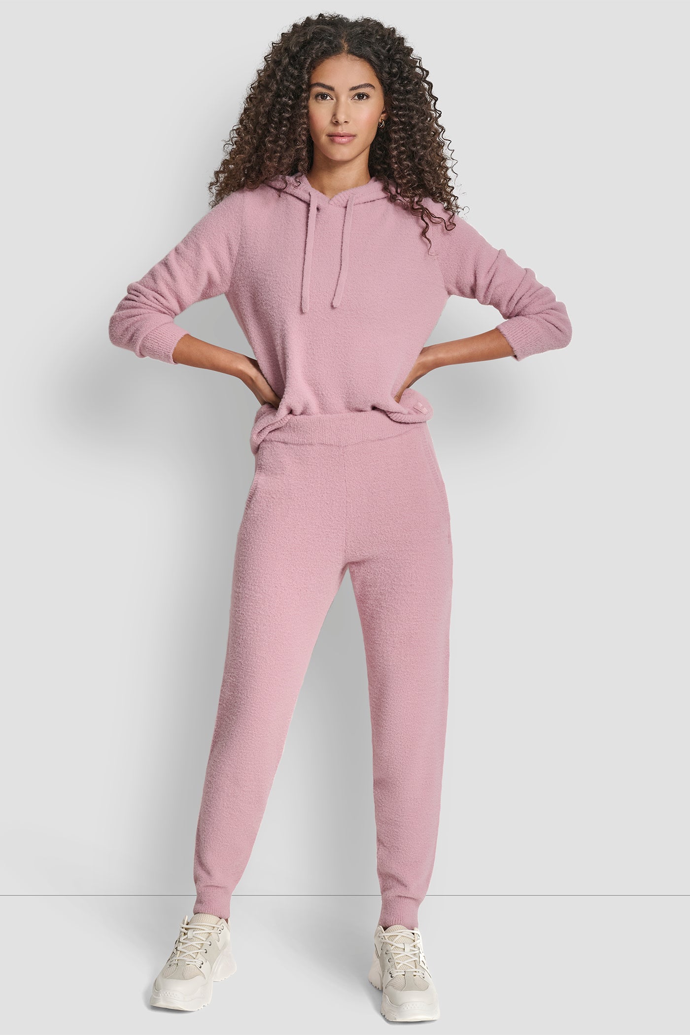 FEATHER YARN JOGGER WITH POCKETS AND TONAL LOGO - Image 2