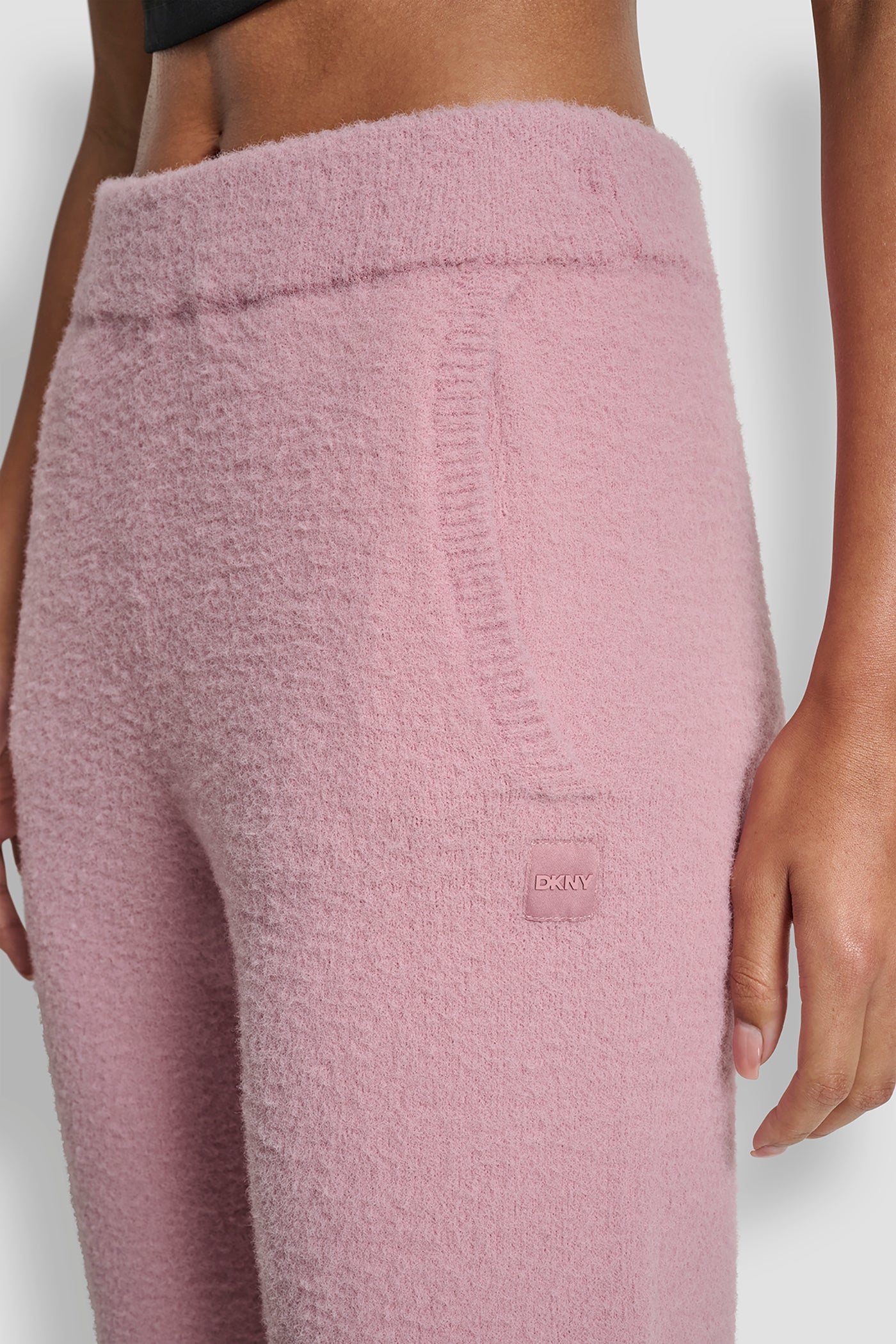 FEATHER YARN JOGGER WITH POCKETS AND TONAL LOGO - Image 5