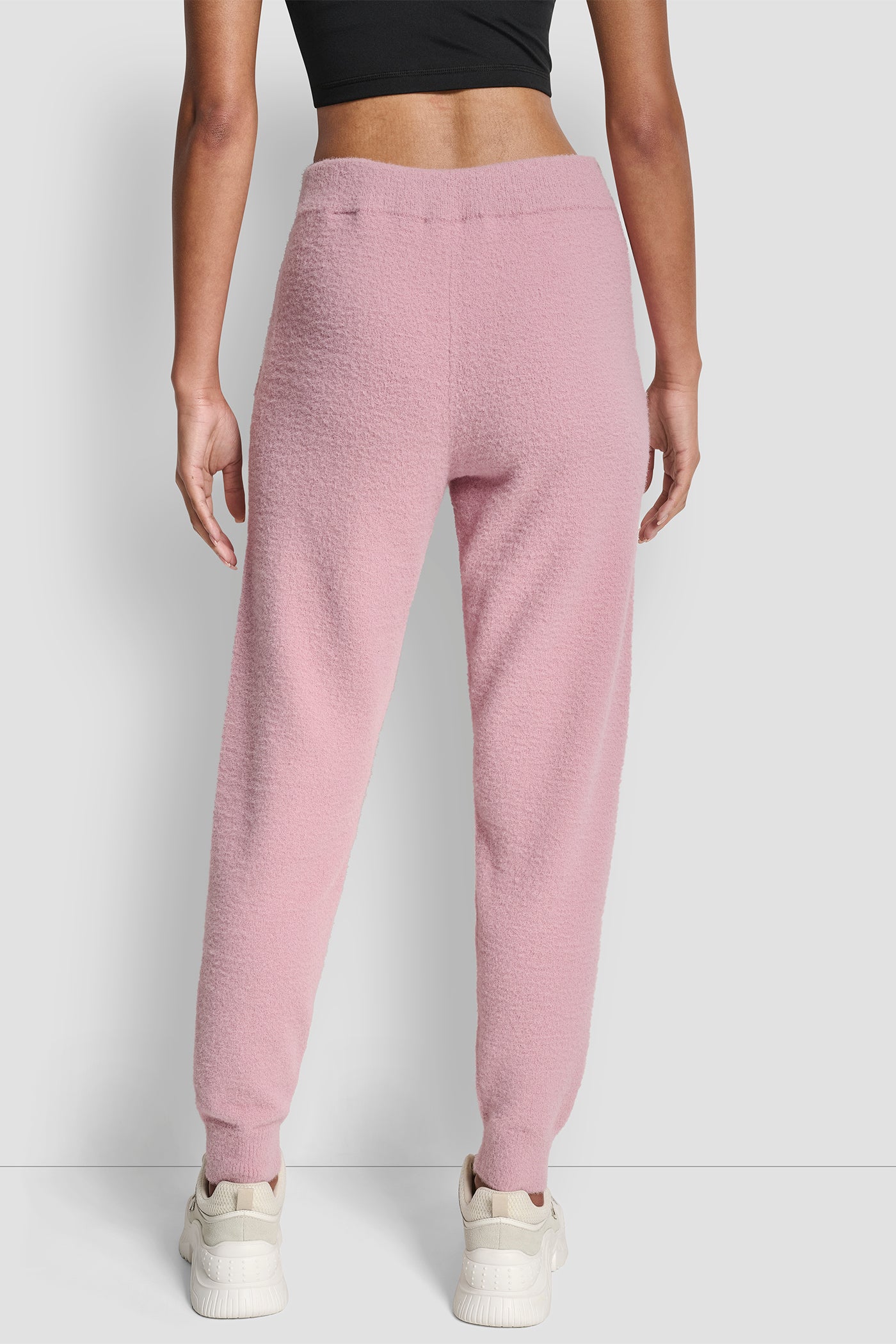 FEATHER YARN JOGGER WITH POCKETS AND TONAL LOGO - Image 3