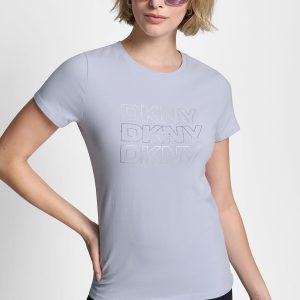 TRIPLE RHINESTONE FOIL LOGO TEE