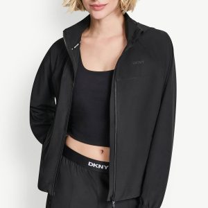 LOGO HOODED SHORT JACKET