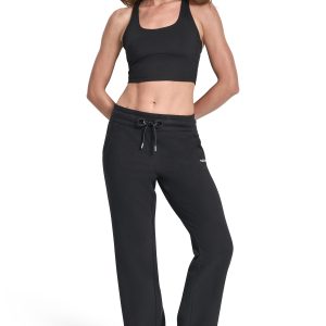 METALLIC BUBBLE HIGH-RISE STRAIGHT LEG PANT