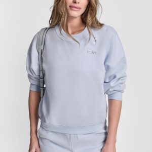 METALLIC BUBBLE LOGO FLEECE PULLOVER