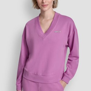METALLIC LOGO SWEATSHIRT