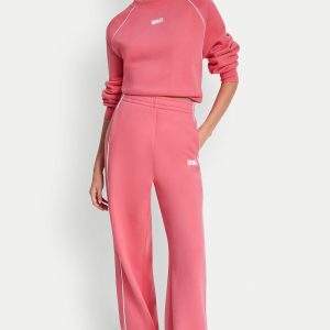 HIGH-RISE PIPED TRACK PANTS