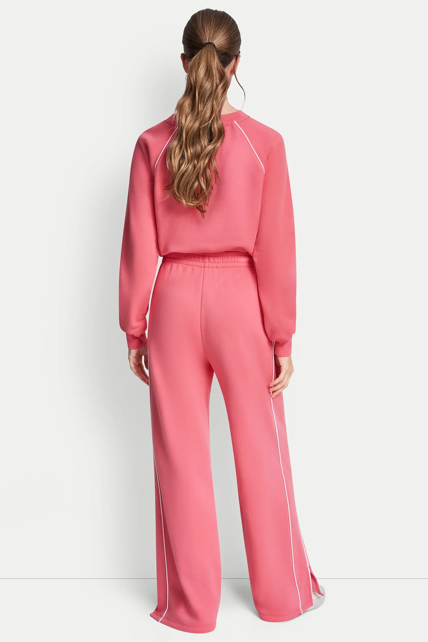 HIGH-RISE PIPED TRACK PANTS - Image 5
