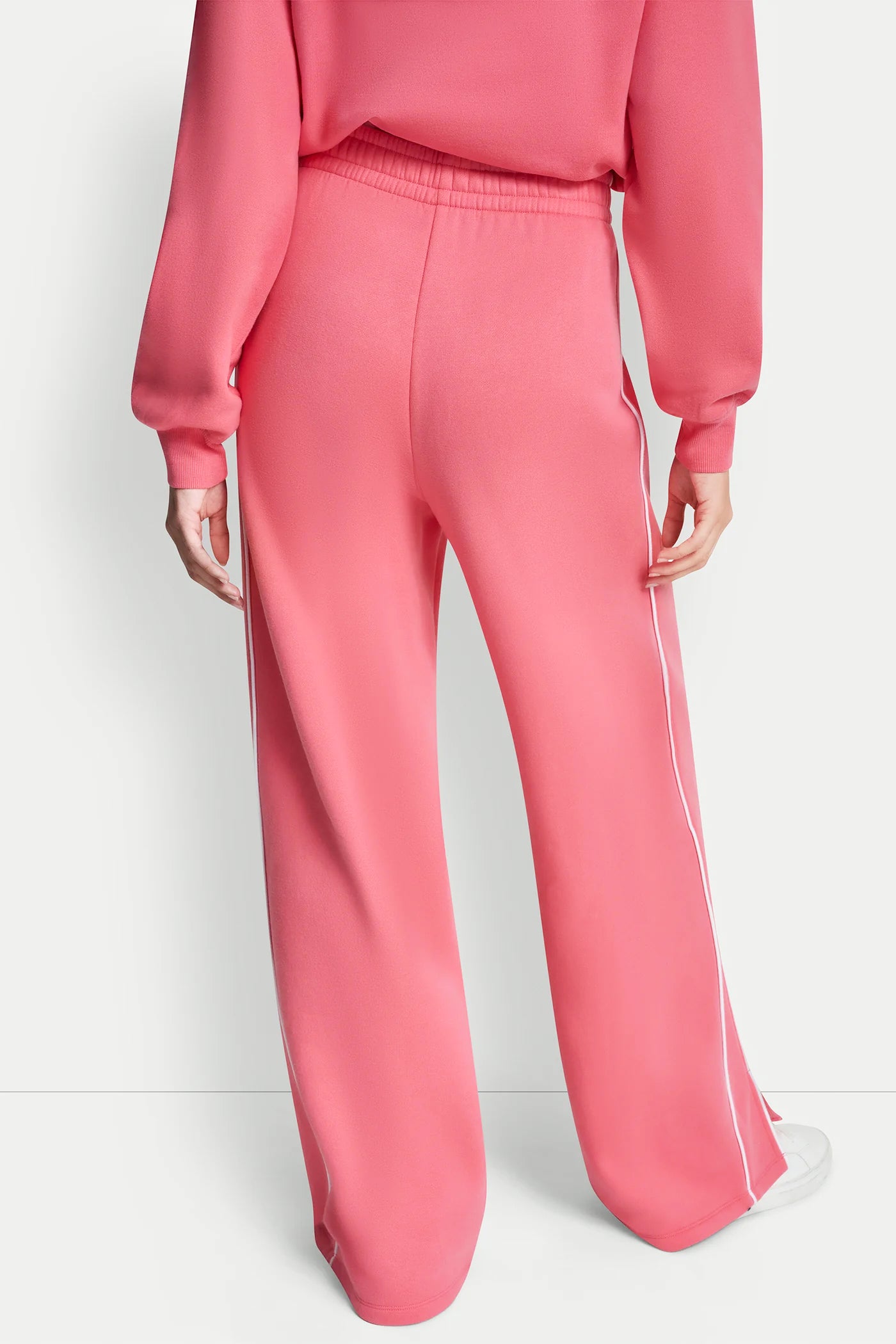 HIGH-RISE PIPED TRACK PANTS - Image 3