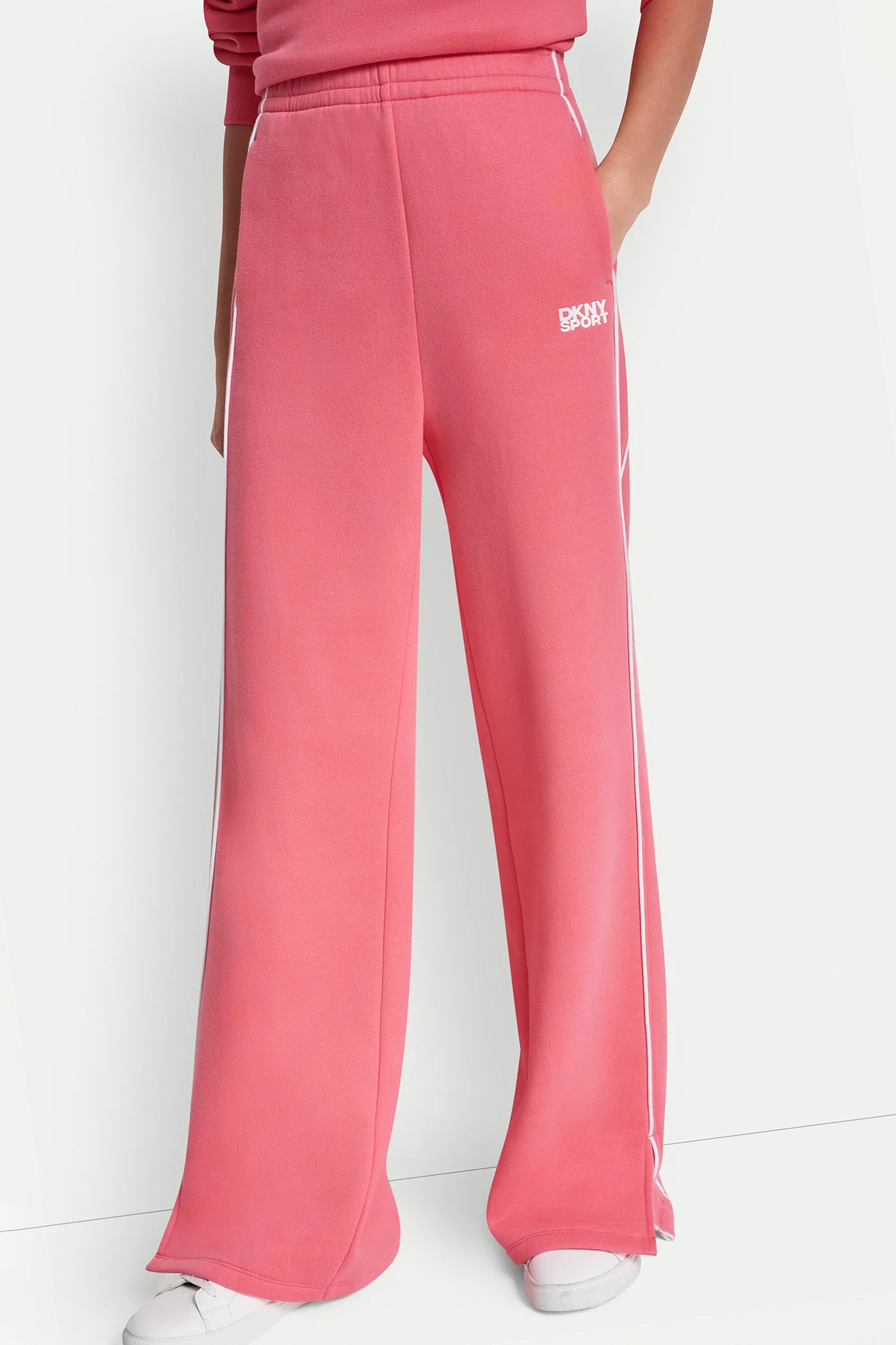 HIGH-RISE PIPED TRACK PANTS - Image 2