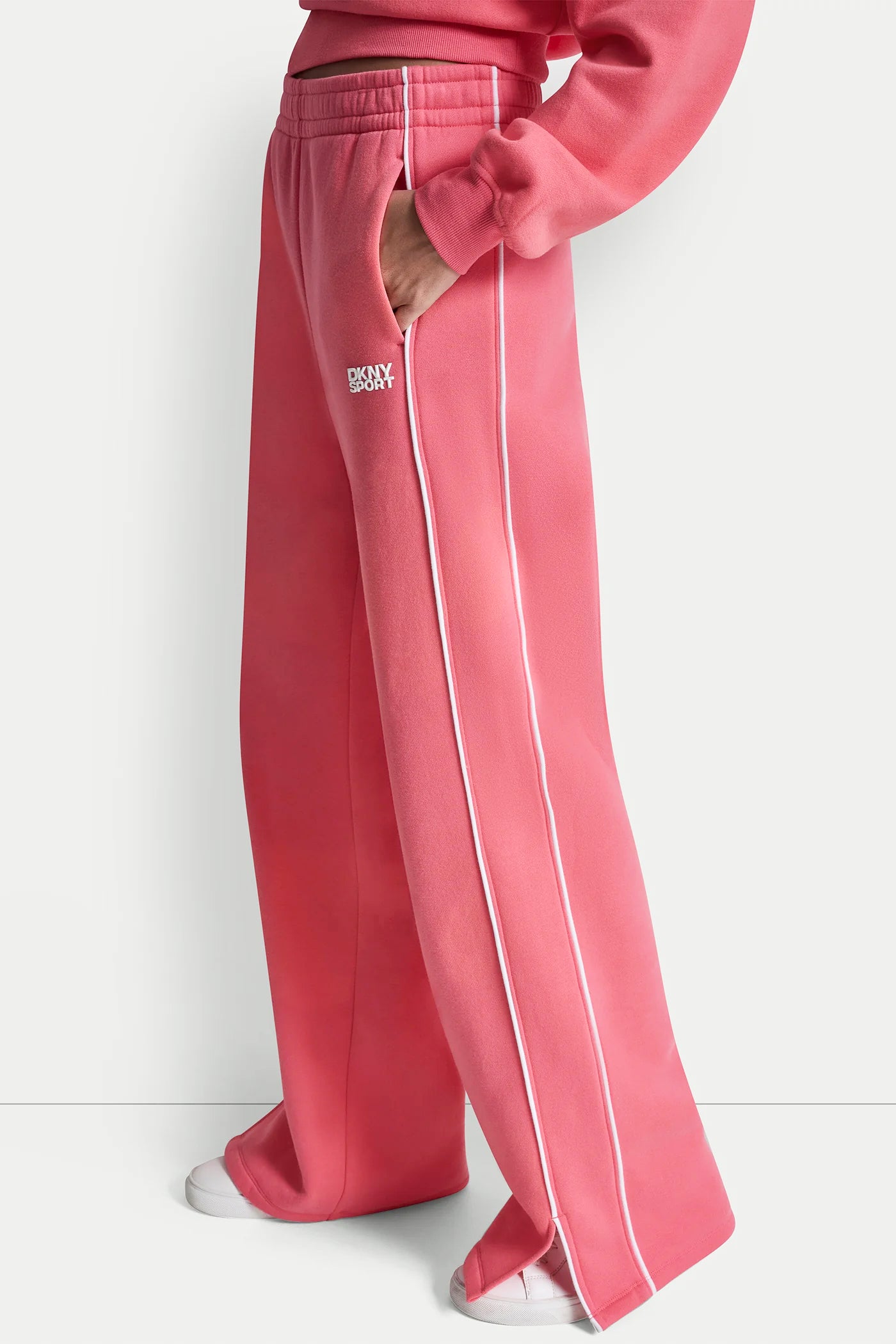 HIGH-RISE PIPED TRACK PANTS - Image 4