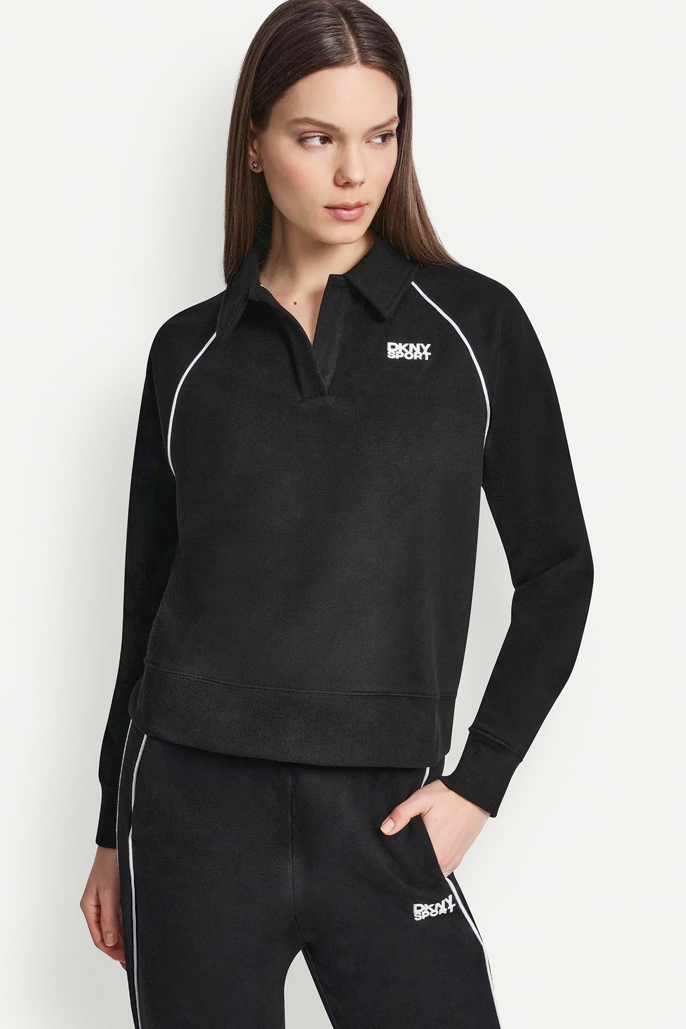 PIPED LOGO POLO SWEATSHIRT - Image 2