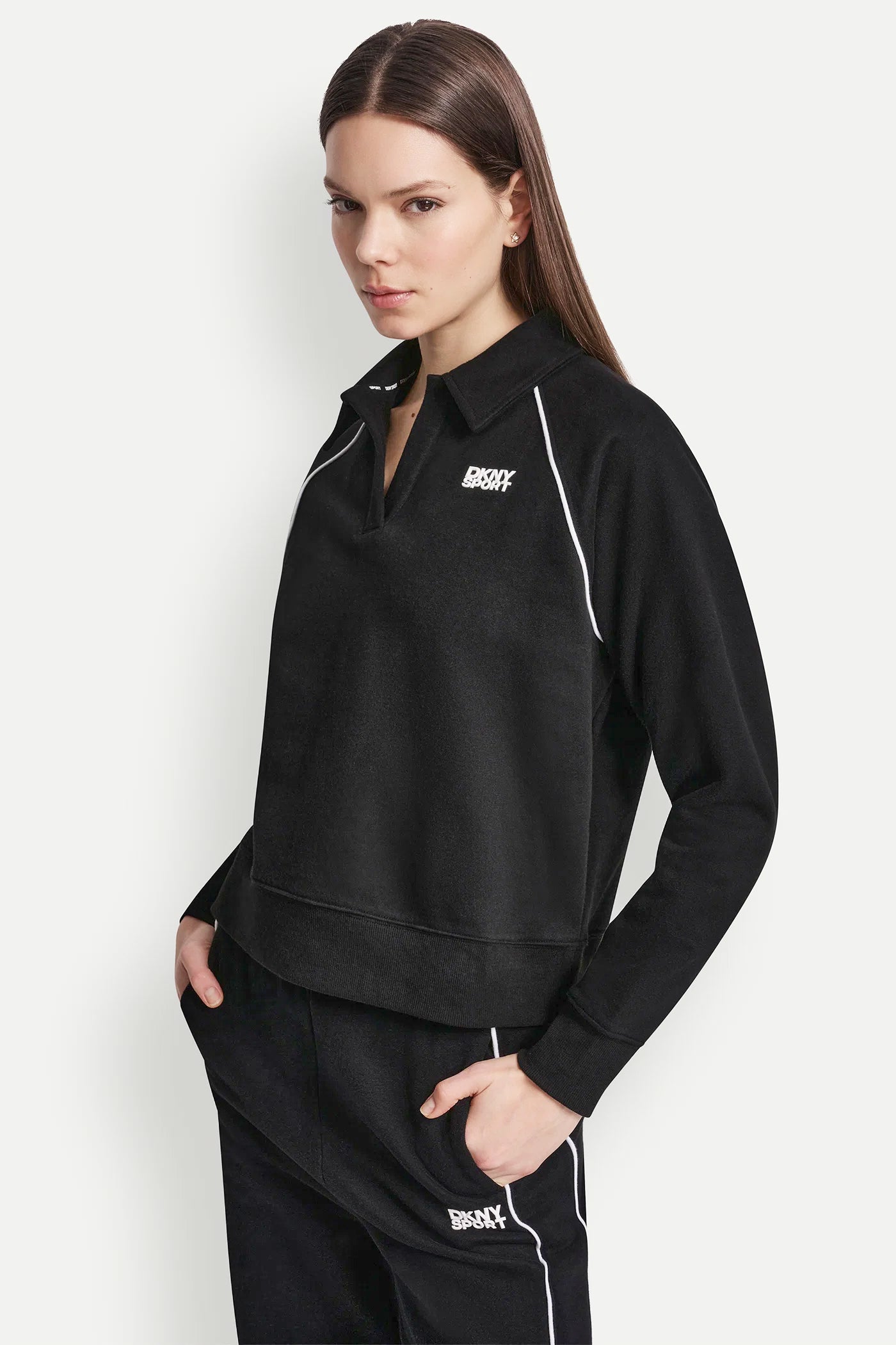PIPED LOGO POLO SWEATSHIRT - Image 4