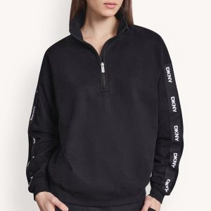 LOGO QUARTER-ZIP SWEATSHIRT