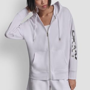 FOIL LOGO FULL-ZIP HOODIE