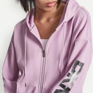 COTTON-BLEND FOIL LOGO HOODIE