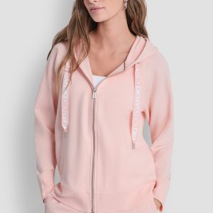 TWO-TONE LOGO DRAWSTRING HOODIE