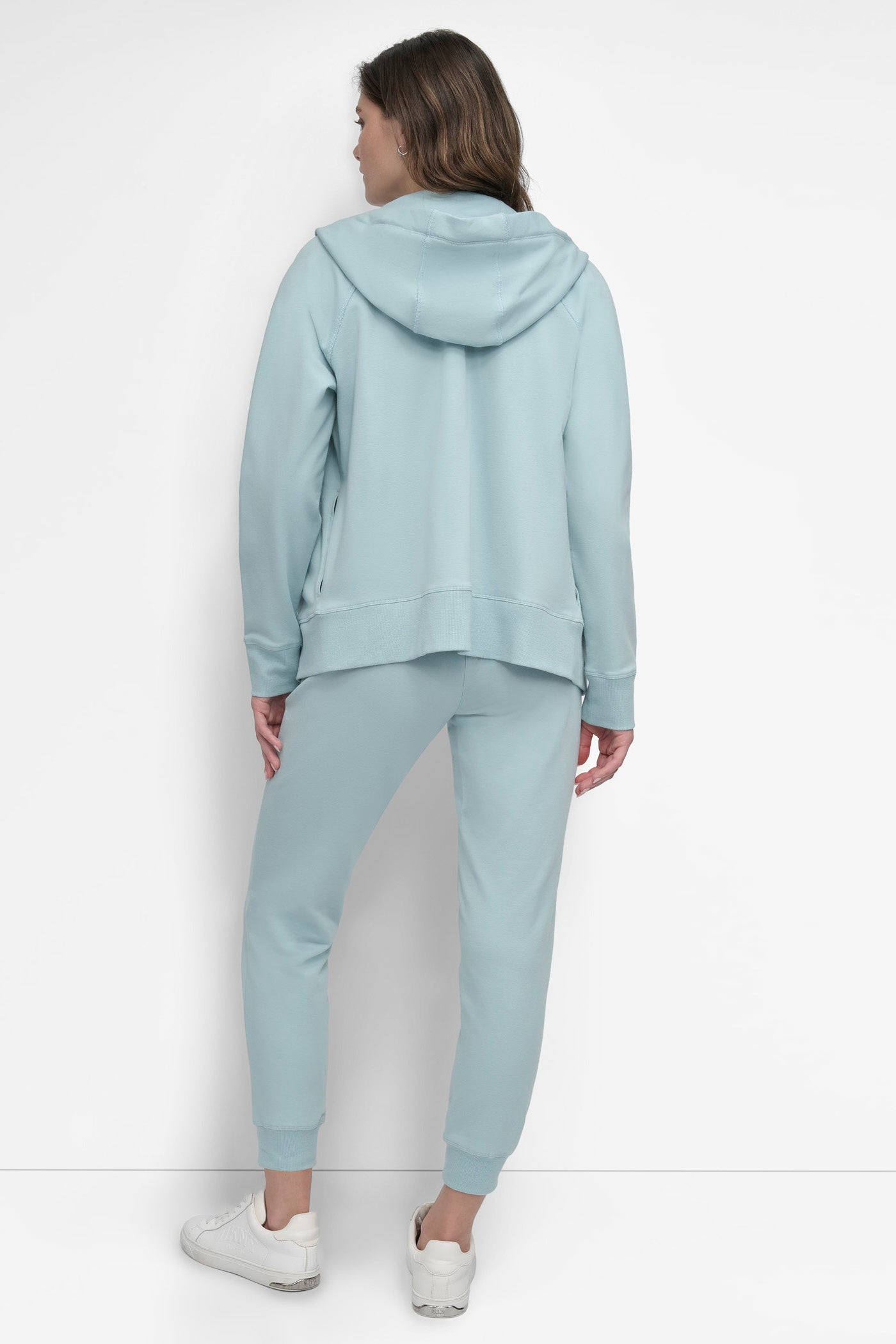TWO-TONE LOGO DRAWSTRING HOODIE - Image 6