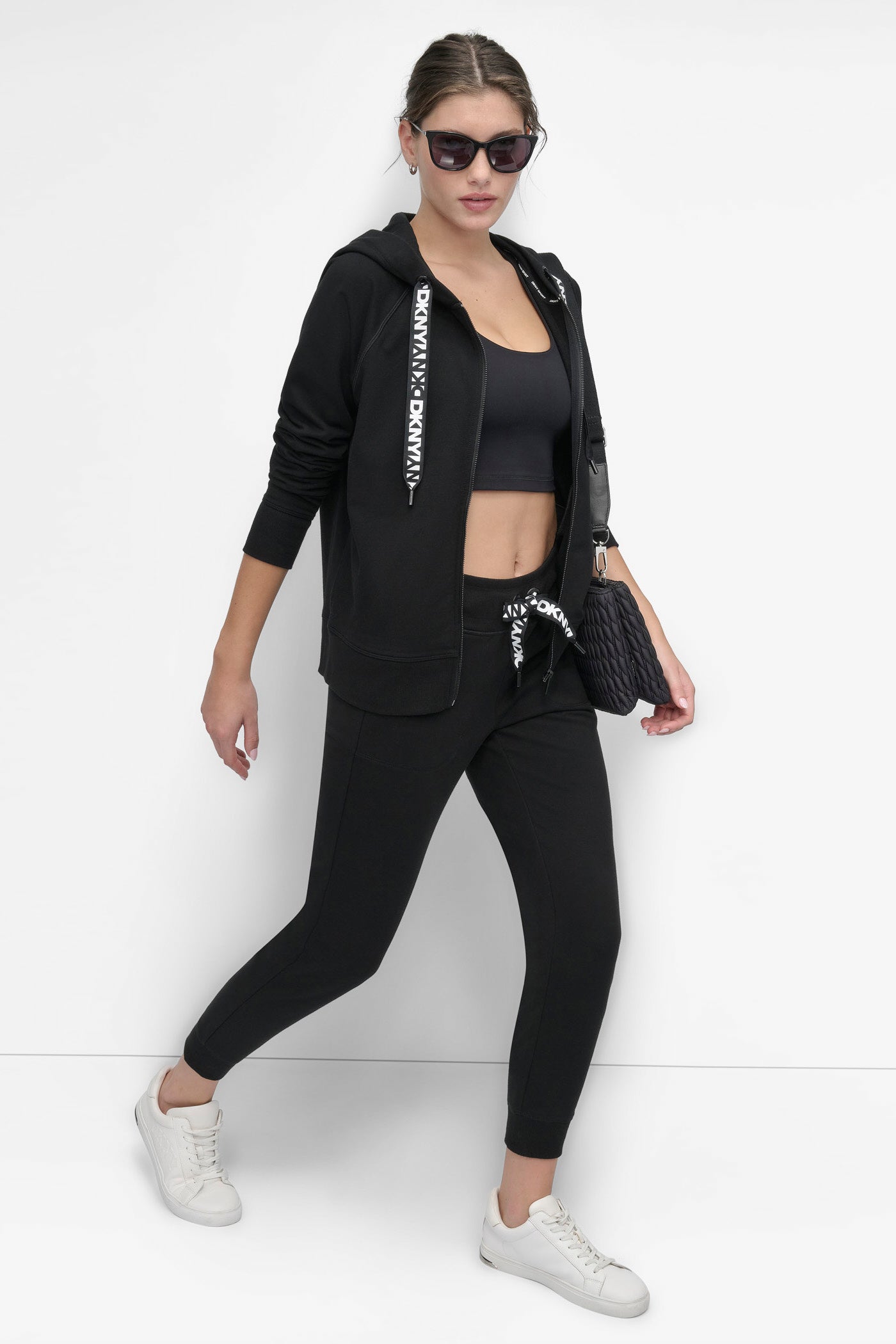 TWO-TONE LOGO DRAWSTRING HOODIE - Image 8