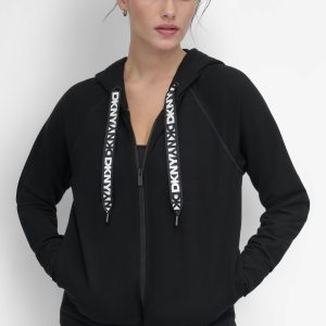 TWO-TONE LOGO DRAWSTRING HOODIE