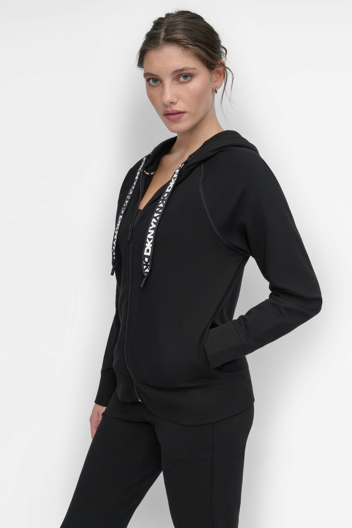 TWO-TONE LOGO DRAWSTRING HOODIE - Image 4