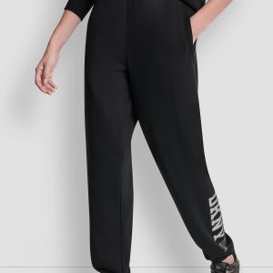 DKNY 1989 RHINESTUD LOGO JOGGER
